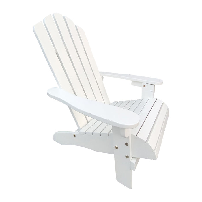 Outdoor Or Indoor Wood Children Adirondack Chair, White