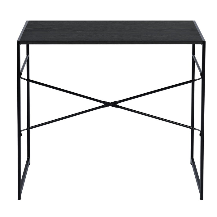 39.4" Computer Desk Modern Writing Desk, Simple Study Table, Industrial Office Desk, Sturdy Laptop Table For Home Office, Black
