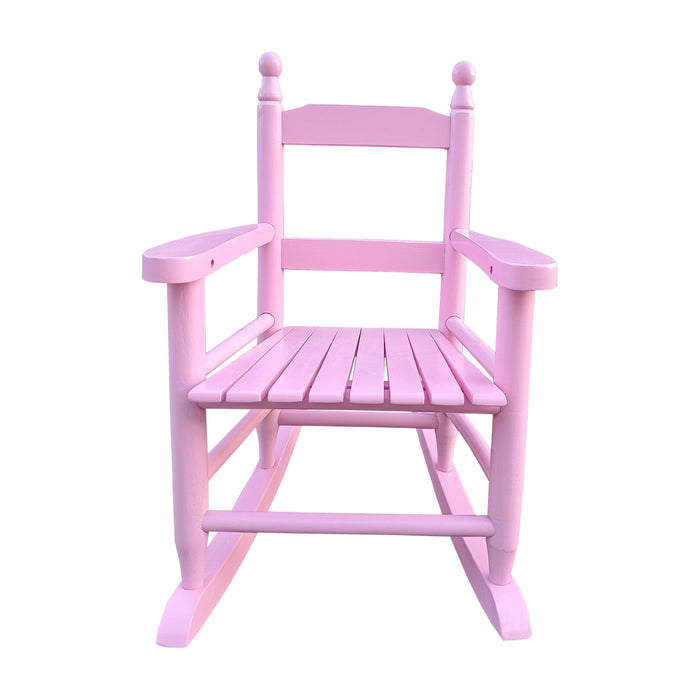 Children's Rocking Light Pink Chair-Indoor Or Outdoor - Suitable For Kids - Durable