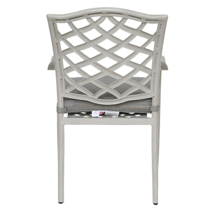 Modern Outdoor Dining Chairs (Set of 2) Basalt