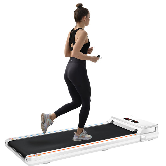Fyc Under Desk Treadmill 2.5Hp Slim Walking Treadmill 265Lbs - Electric Treadmill With App Bluetooth Remote Control LED Display, Running Walking Jogging For Home Office Use (Installation Free)