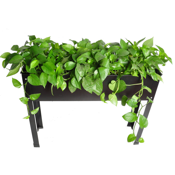 Elevated Garden Bed, Metal Elevated Outdoor Flowerpot Box, Suitable For Backyard And Terrace, Large Flowerpot, Suitable For Vegetable And Flower Book, Standard Size
