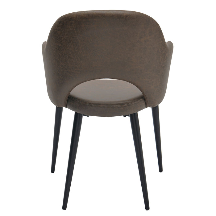 (Set of 2) Accent Chair - Dark Brown