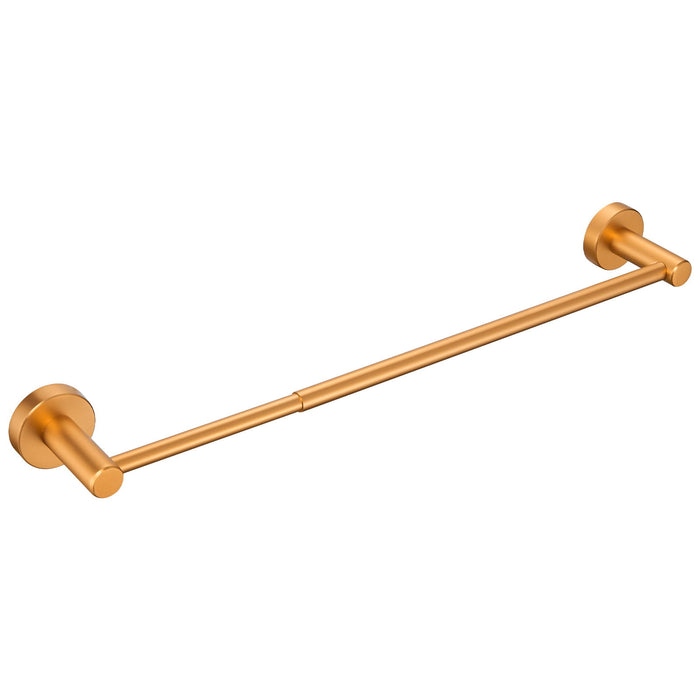 Adjustable Expandable Towel Bar For Bathroom Kitchen Thicken Space Aluminum Wall Mount Brushed Gold