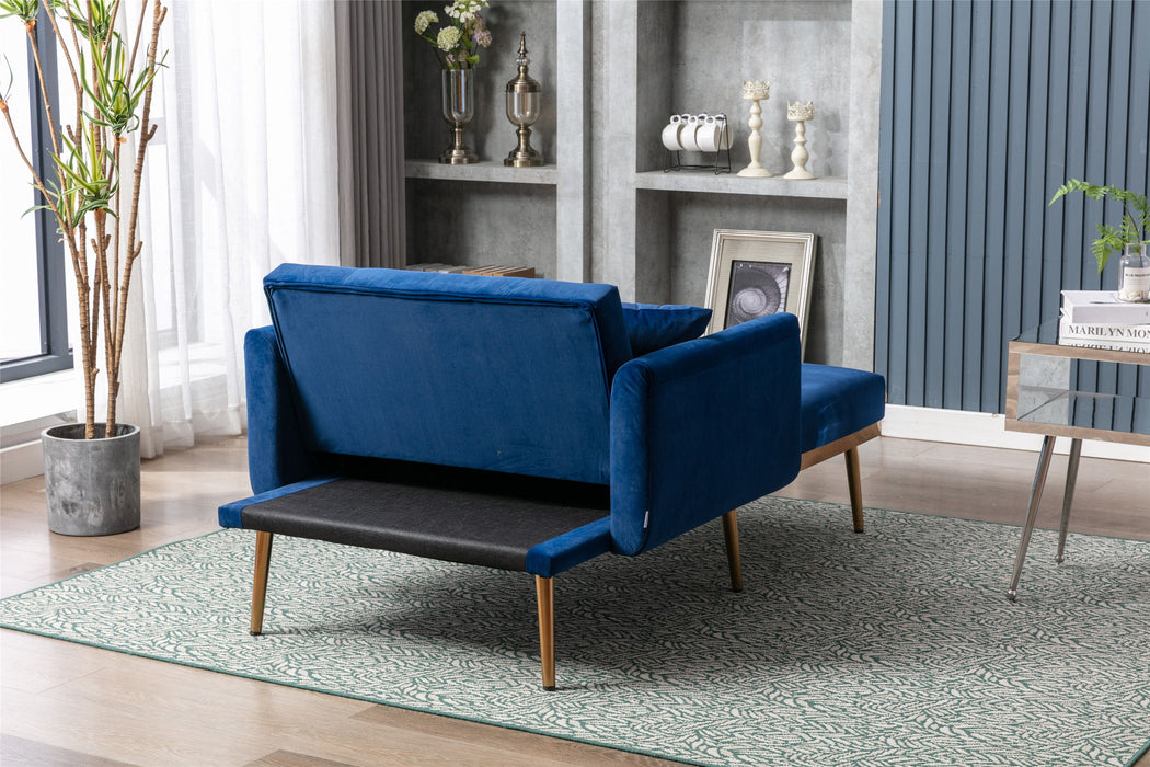 Coolmore Chaise / Lounge / Chair / Accent Chair - Navy