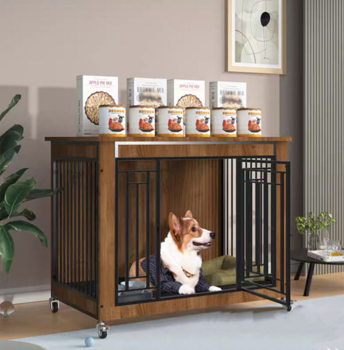 Wooden Pet Cage Household Kennel Dog Cage Small Dog Medium - Sized Dog Indoor With Toilet
