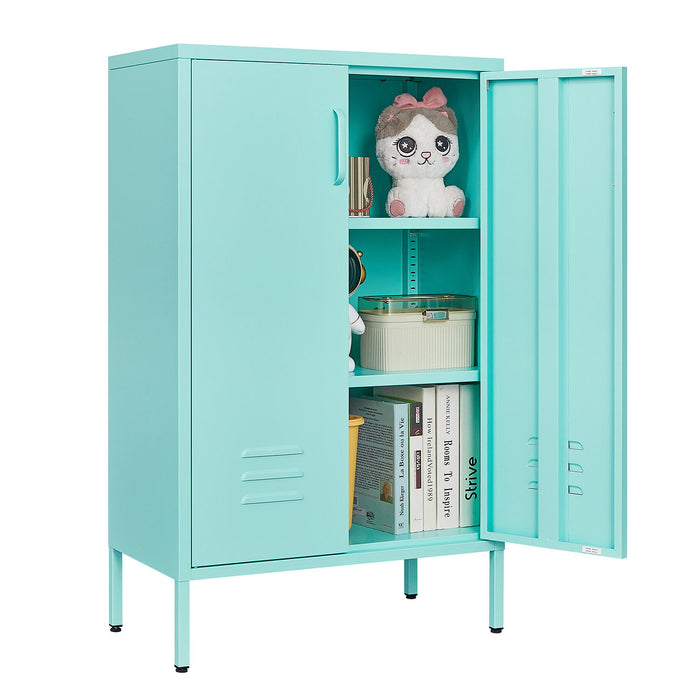 Suitable For Steel Storage Cabinets In Living Rooms, Kitchens, And Bedrooms, 2 Door Miscellaneous Storage Cabinet, Garage Tool Storage Cabinet