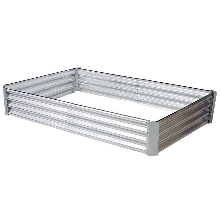 Galvanized Planter Bed, Galvanized Raised Garden Bed Kit, Galvanized Planter Raised Garden Boxes Outdoor, Square Large Raised Garden Beds For Vegetables