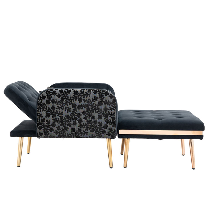 Coolmore Chaise / Lounge / Chair / Accent Chair - Black