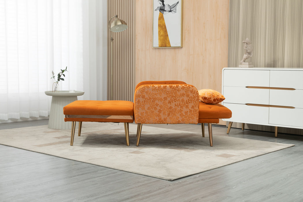 Coolmore Chaise / Lounge / Chair / Accent Chair - Orange