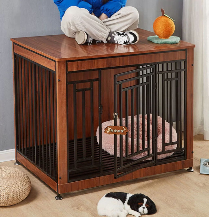Wooden Pet Cage Household Kennel Dog Cage Small Dog Medium - Sized Dog Indoor With Toilet