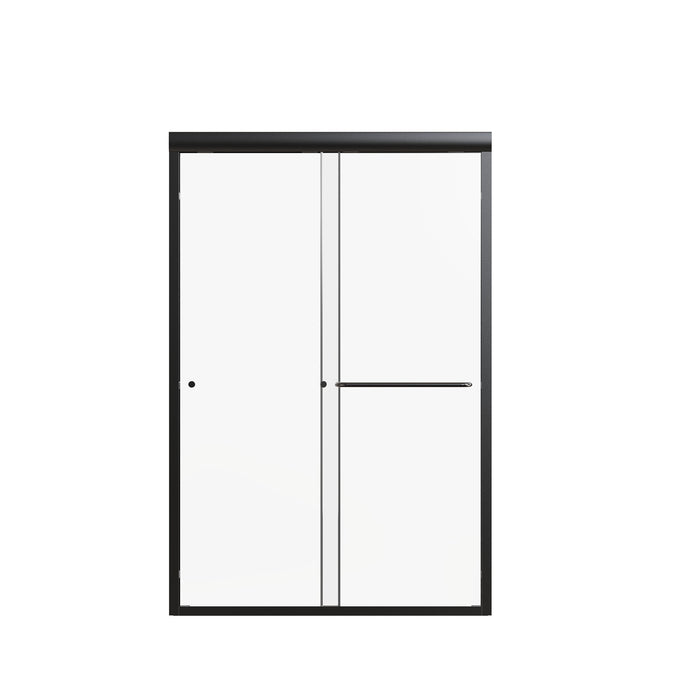 Semi Frameless Double Sliding Shower Door With Tempered Glass