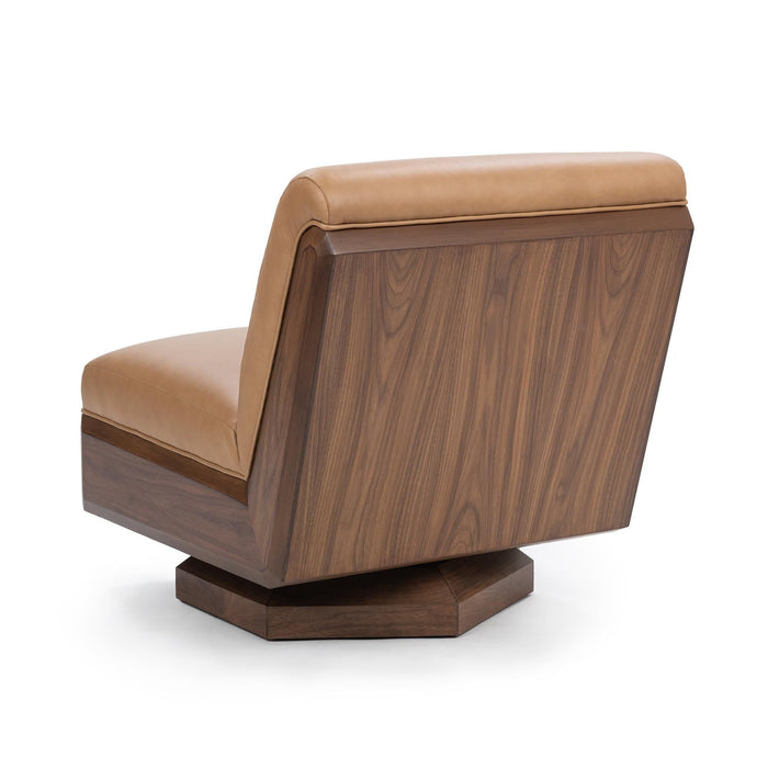 Myla - Swivel Accent Chair - Tan