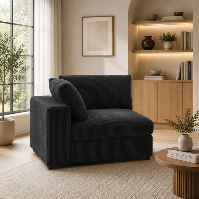 Corner Modular Sectional Sofa - Black