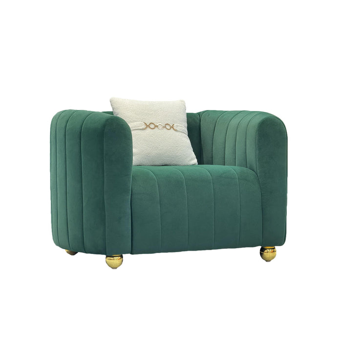 Single Sofa With High Resilience Foam