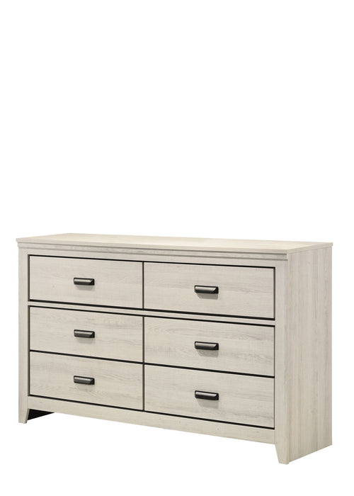 Carter - Queen 5 Piece Bedroom Set - White