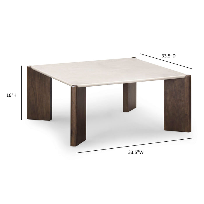 Restis - Square Coffee Table - Cream