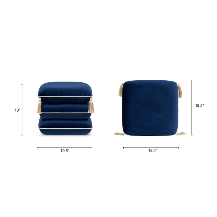 Monarch - Squared Upholstered Ottoman