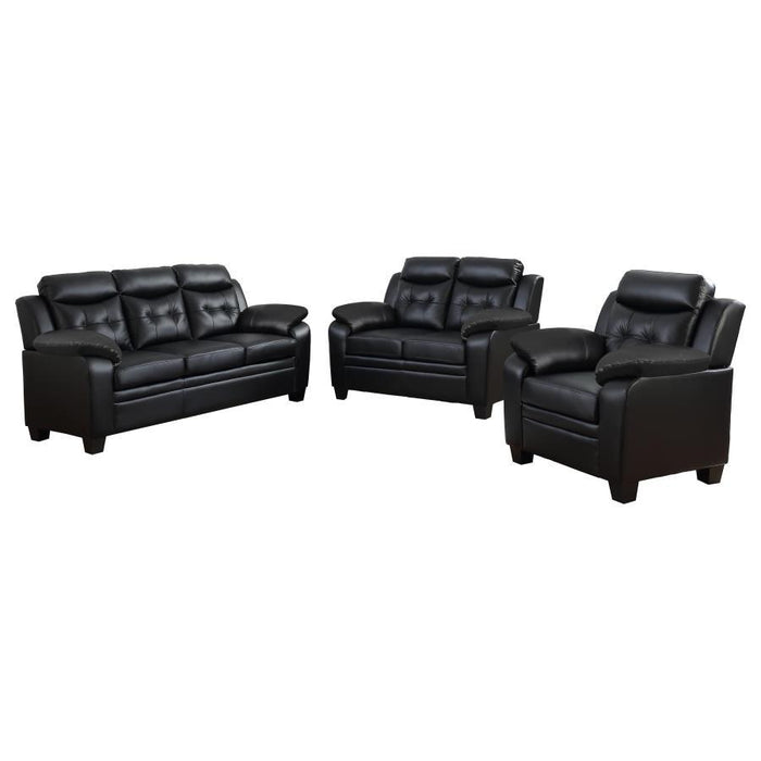 Finley - Upholstered Padded Arm Tufted Sofa Set