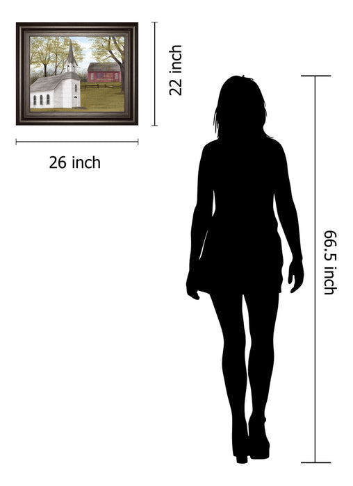 Faith And Freedom By Billy Jacobs - Framed Print Wall Art - White