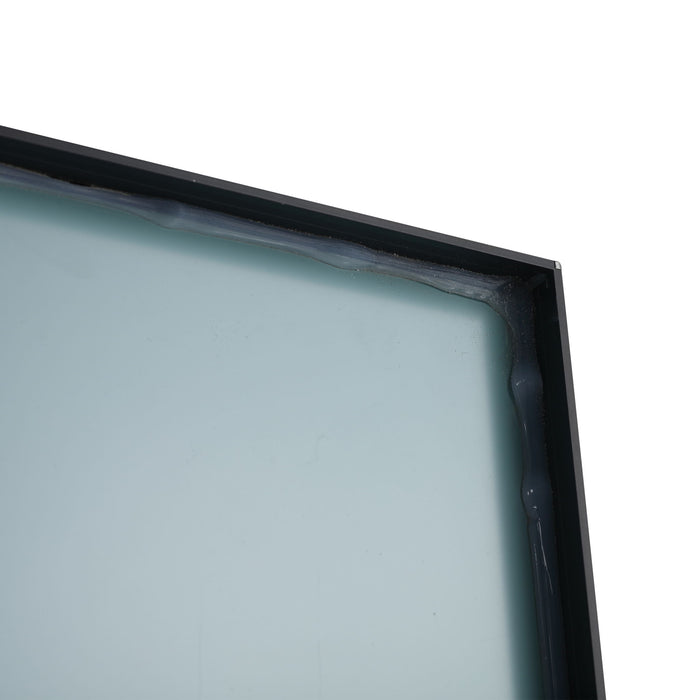 20" Rectangular Wall Mounted Mirror - Black