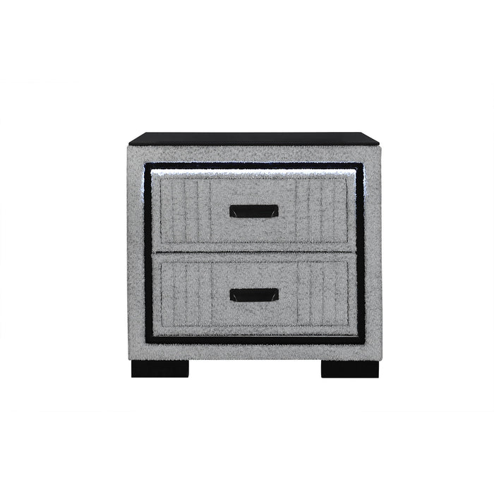 Isaiah - Nightstand With Upholstered Frame