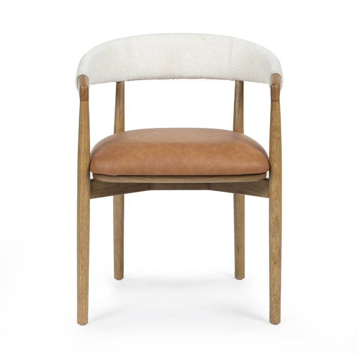 Vina - Dining Chair - Cognac / Cream