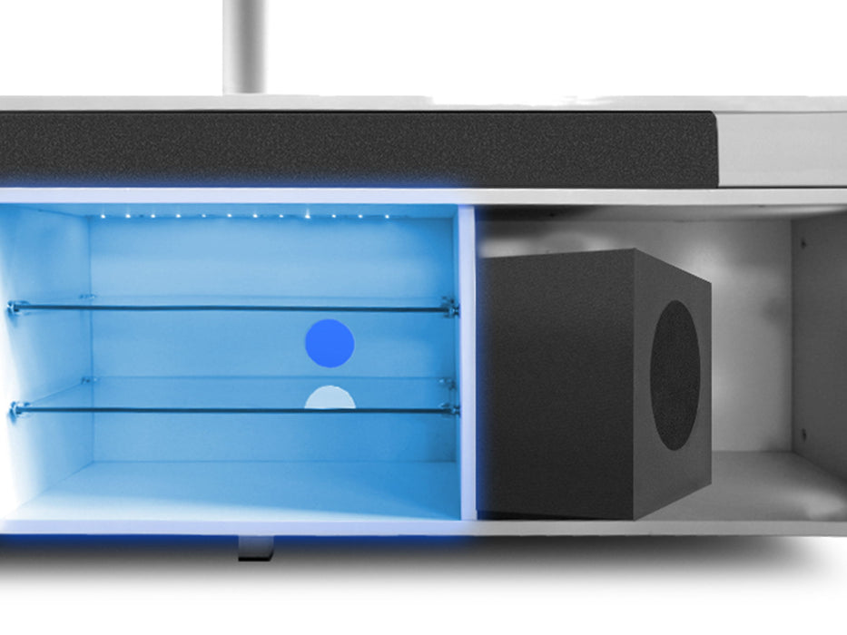 Modern Lacquer TV Stand For 65" TV - Black