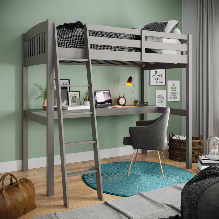 Everest - High Loft Bed With Desk And Storage