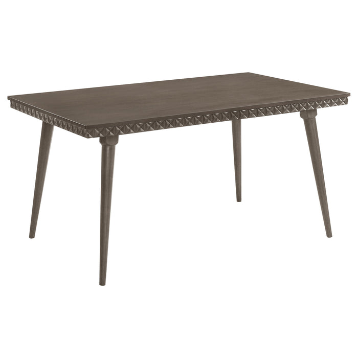 Perkins - 5 Piece Rectangular Dining Set With Chairs - Dark Brown