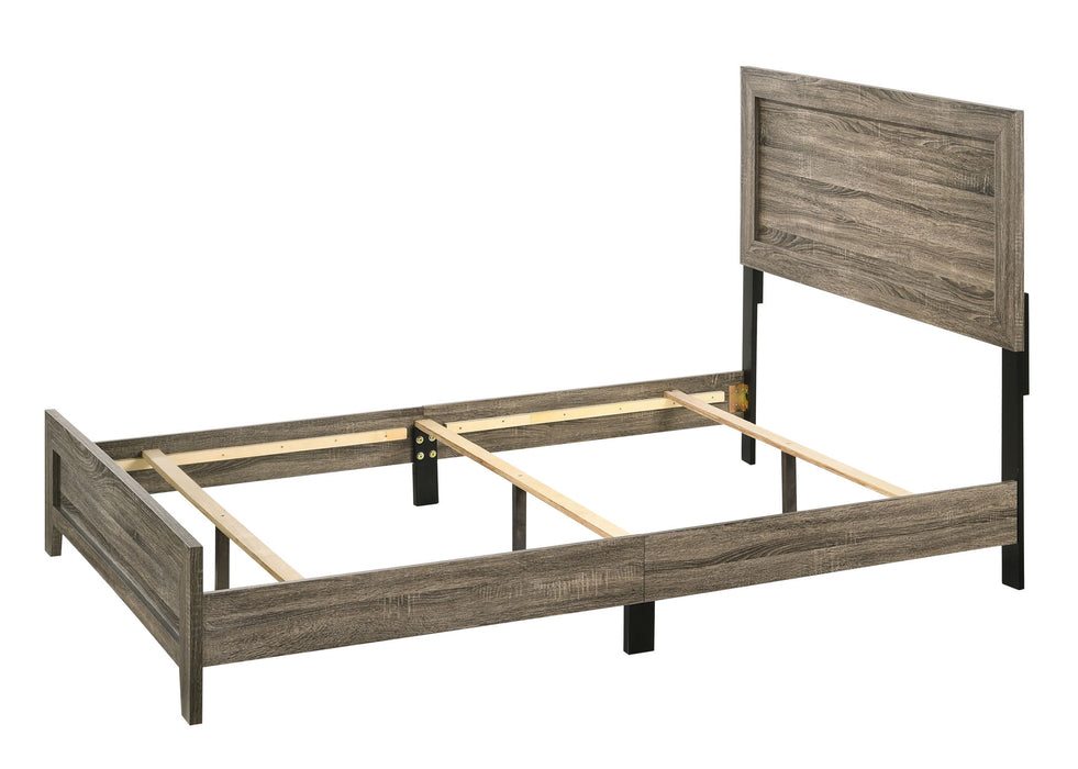 Millie - Full 5 Piece Bedroom Set - Warm Gray