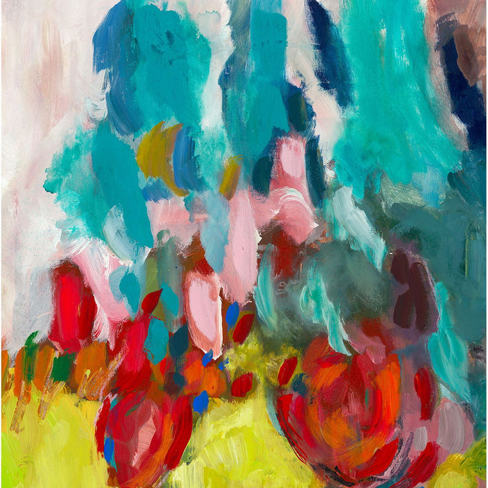 Ground Breaking - 48" x 48" Painting By Buddy Whitlock - Blue