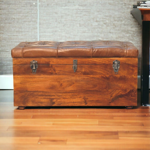 Signature Design by Ashley - Kettleby Storage Trunk in Brown - A400009 Signature Design by Ashley - Kettleby Storage Trunk in Brown - A400009