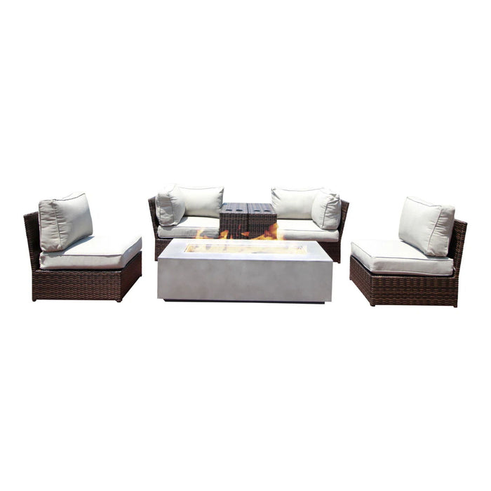 Outdoor Elegance Conversation Set With Fire Pit