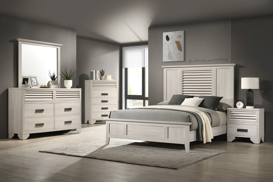 Sarter - King Bed - White