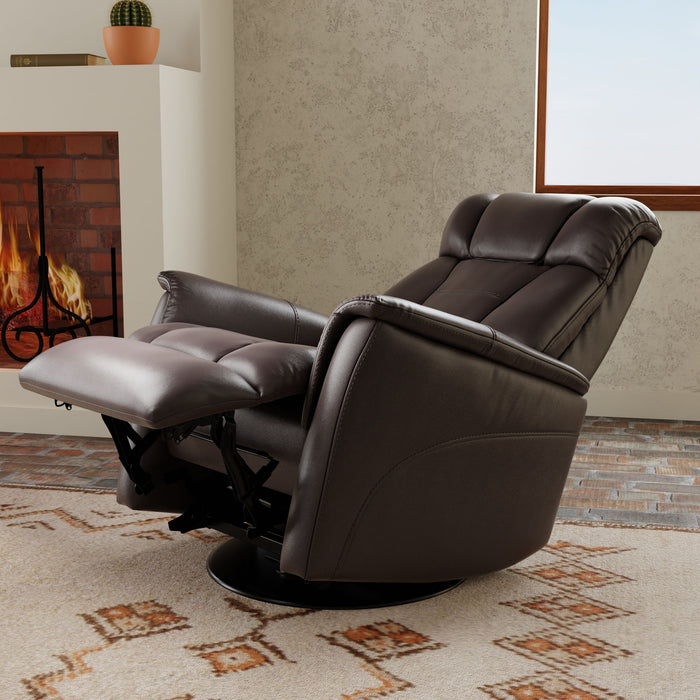 Bentley - Swivel Glider Recliner With Manual Adjustable Headrest & Footrest