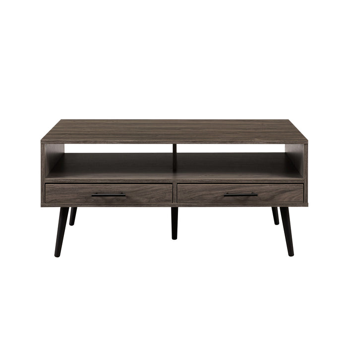 Contemporary 2 Drawer Low Coffee Table