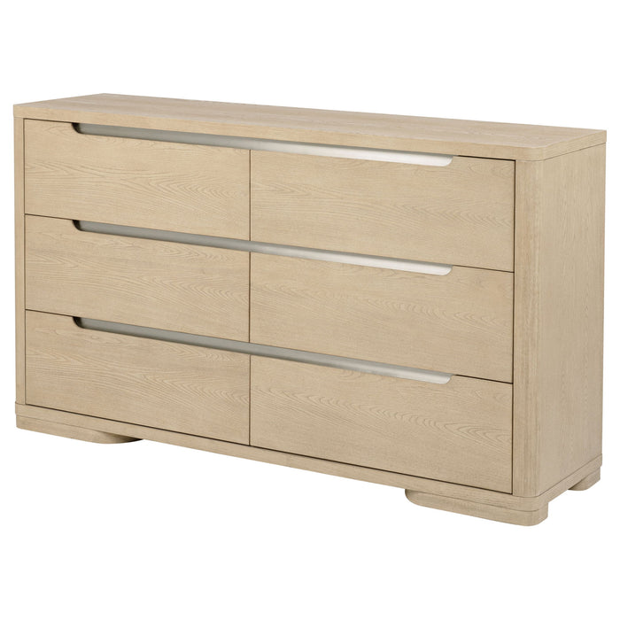 Mirador - 6 Drawer Bedroom Dresser - Natural