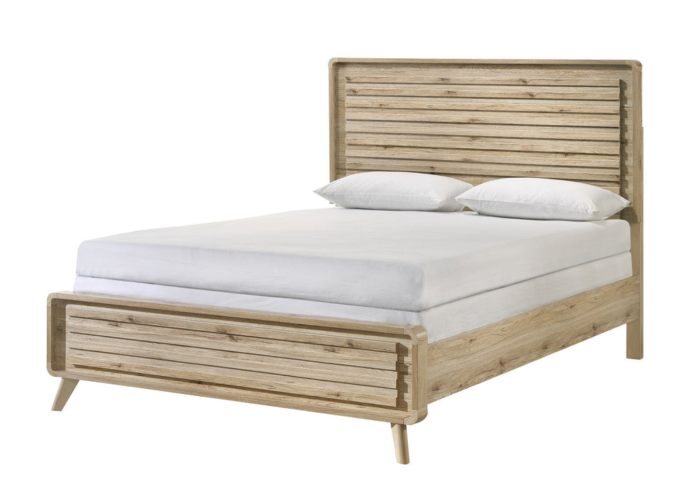 Dawson - Queen 4 Piece Bedroom Set - Light Brown