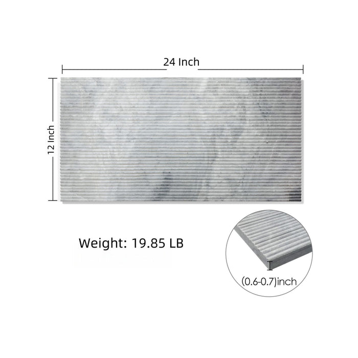 Textured Finished, 3D Tiles For Wall Decoration (Set of 4)