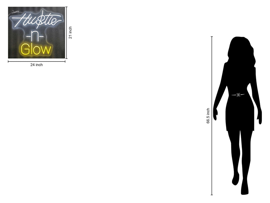 Neon Hustle N Glow - White