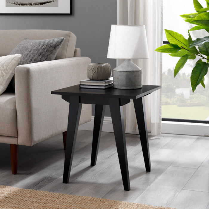 Sleek Minimal Solid Wood Side Table