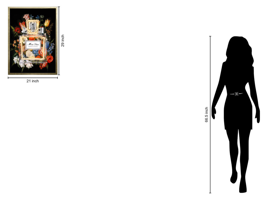 Luminous Blossom Bottle - 21" x 29" Framed Wall Art