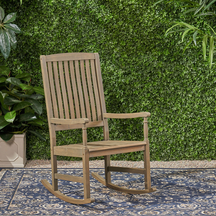 Outdoor Rocking Chair - Gray