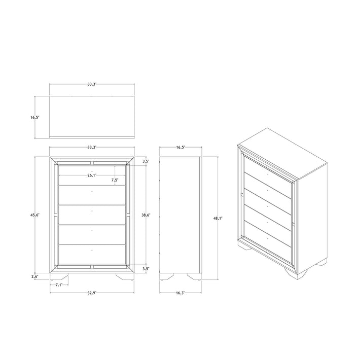 Chloe - Chest - Gemstone Silver