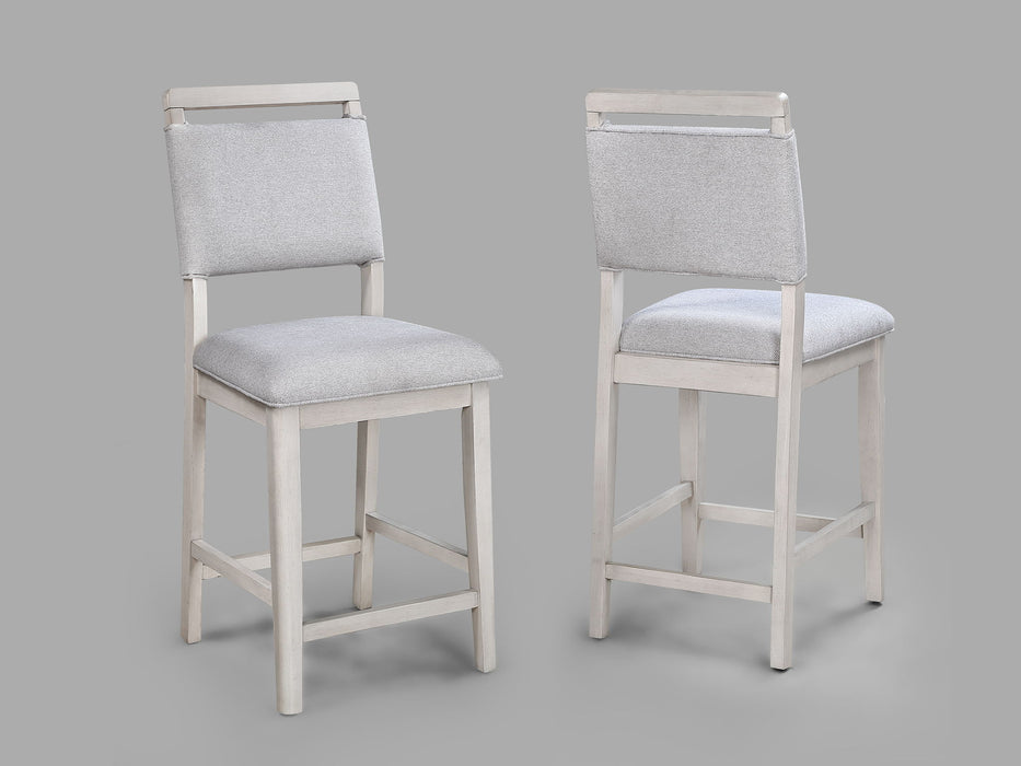 Blanche - 5 Piece Counter Dining Room Set - Antique White