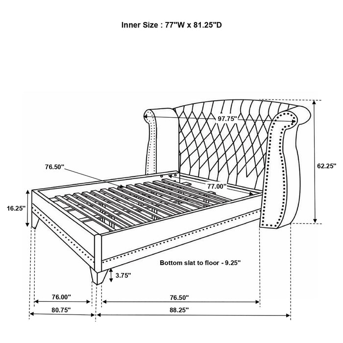 Randall - Bedroom Set With Wingback Bed