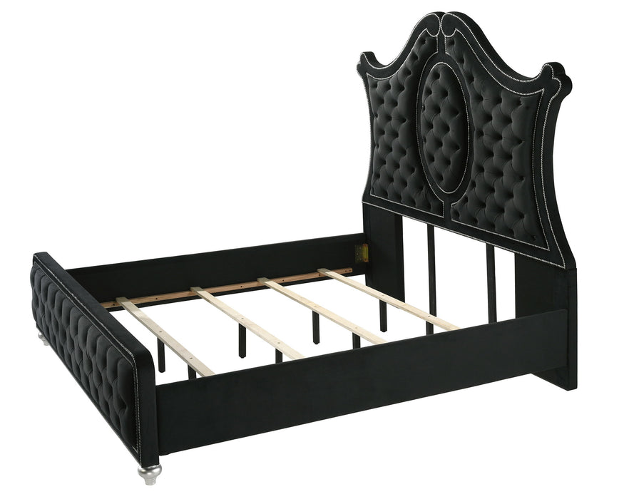 Cameo - Queen 5 Piece Bedroom Set - Black
