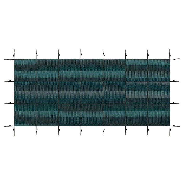 Swimming Pool Safety Cover For Rectangular Pools - Green