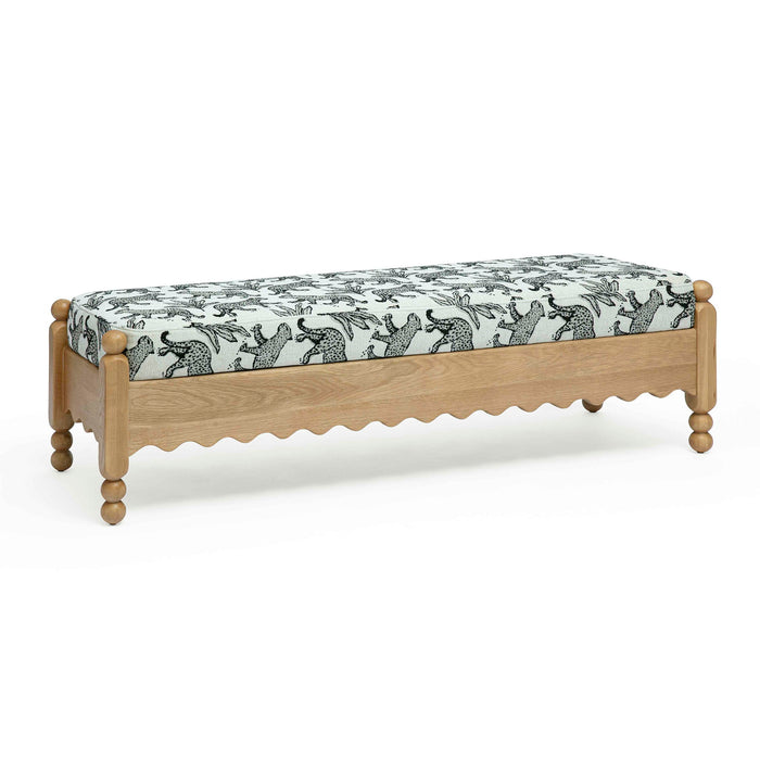 Thelma - Leopard Jacquard Bench